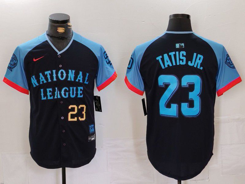Men San Diego Padres #23 Tatis jr Blue All star 2024 Nike MLB Jersey style 3